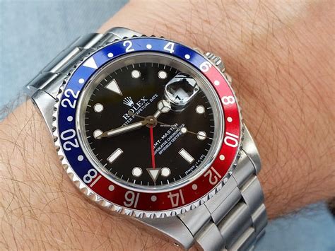 blue rolex with blue red white nato|Rolex pepsi new price.